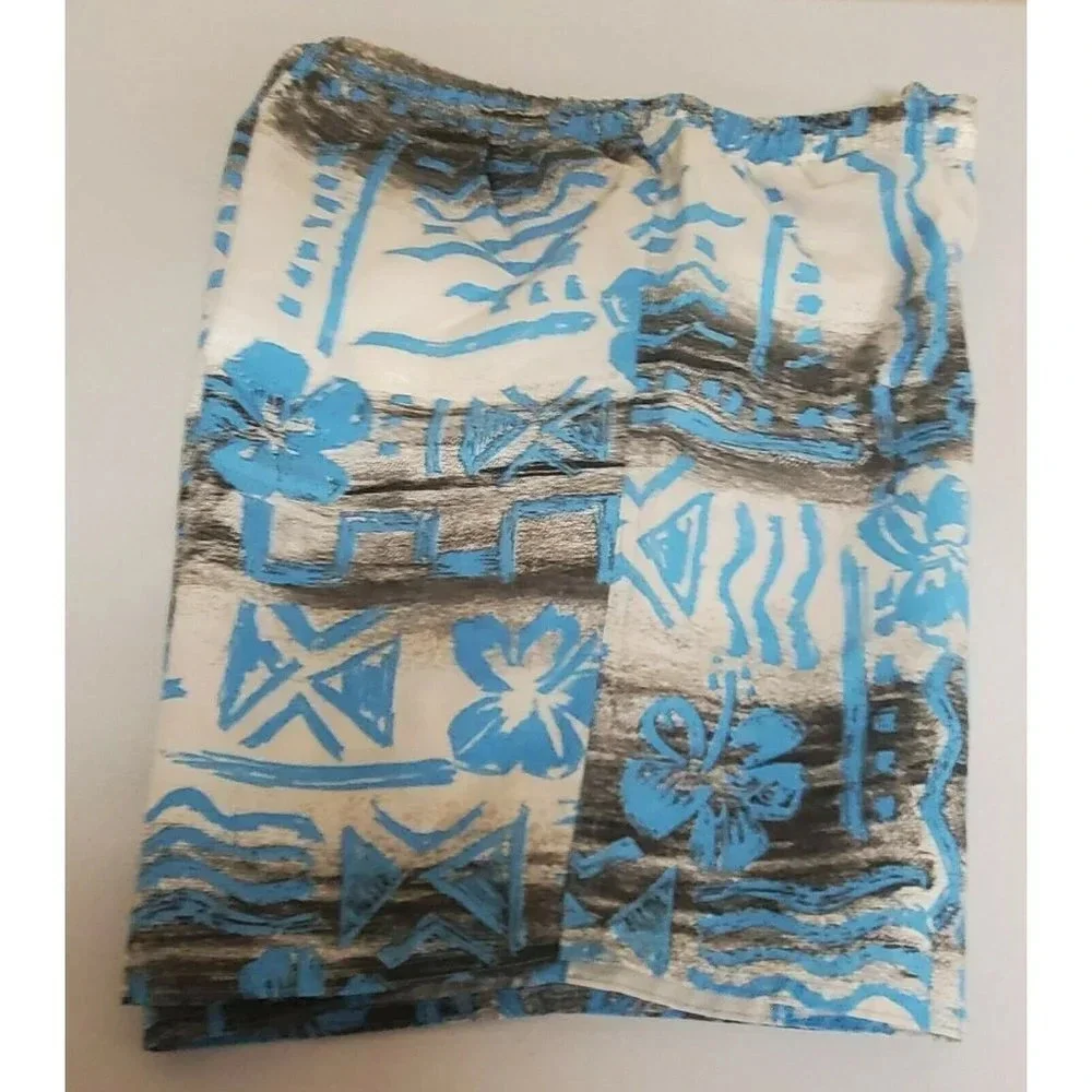 Vintage Newport BLUE Men's 90s Swim Trunks Blue